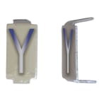 Michaud - Lot 25 lettres Y 6x11 Alu ivoire/bleu - 6771084