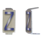 Michaud - Lot 25 lettres Z 6x11 Alu ivoire/bleu - 6771085