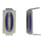 Michaud - Lot 25 chiffres 0 6x11 Alu ivoire/bleu - 6771050