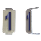 Michaud - Lot 25 chiffres 1 6x11 Alu ivoire/bleu - 6771051