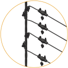 Michaud - Pack colonne provisoire 1 TRI ou 2 MONO 35²-70²