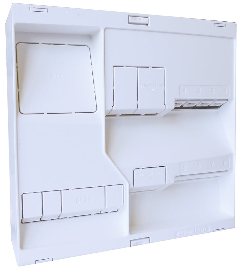 Michaud - Tableau de communication NÉO Grd1 - 4 RJ45 NU