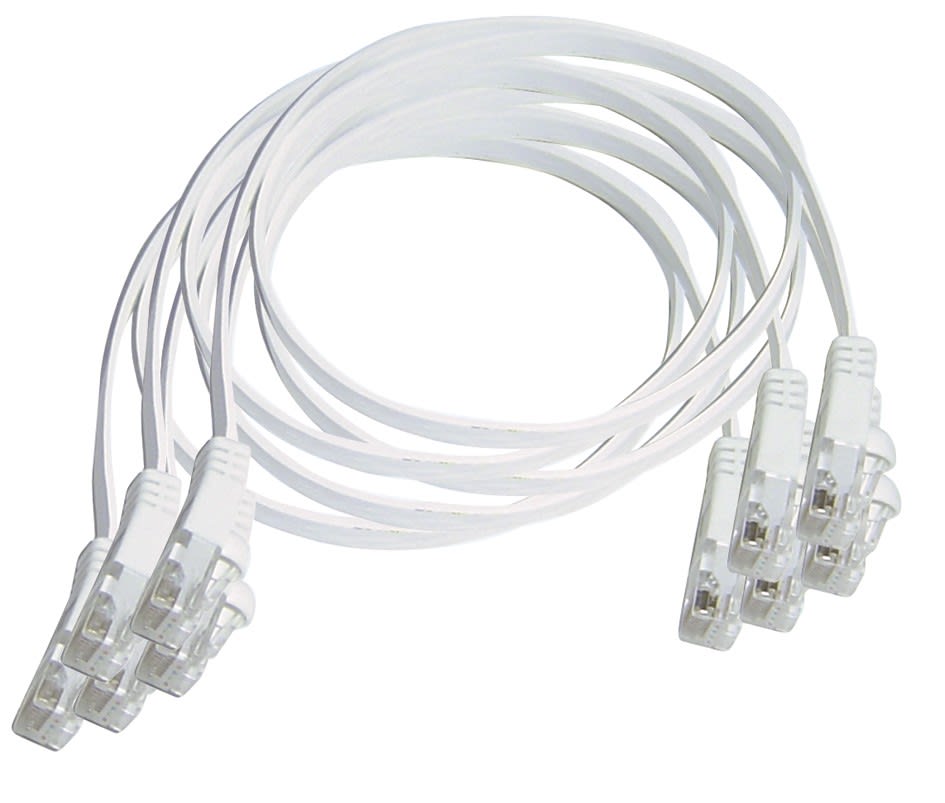 Michaud - Lot de 5 cordons plats RJ45 FTP Lg 0,2 m