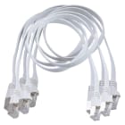 Michaud - Lot de 5 cordons plats RJ45 FTP Lg 0,5 m
