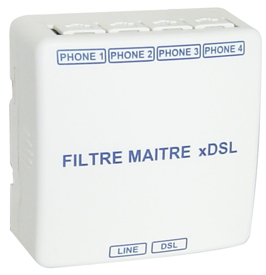 Michaud - Filtre maître xDSL comprenant 4 sorties RJ45