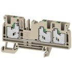 Weidmüller - Bloc de jonction SNAP IN, Beige, 4mm², 3 points de connection
