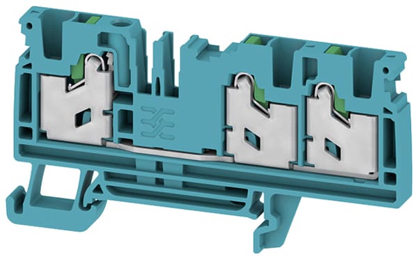 Weidmüller - Bloc de jonction SNAP IN, Bleu, 4mm², 3 points de connection
