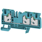 Weidmüller - Bloc de jonction SNAP IN, Bleu, 4mm², 3 points de connection