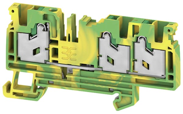 Weidmüller - Bloc de jonction SNAP IN, V/J, 4mm², 3 points de connection