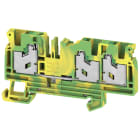 Weidmüller - Bloc de jonction SNAP IN, V/J, 4mm², 3 points de connection