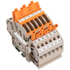 Weidmüller - Bloc de jonction de test sectionnable, Raccordement vissé, Beige foncé, 6 mm², 3