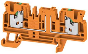 Weidmüller - Bloc de jonction SNAP IN sectionnable, Orange, 2,5mm², 2 points de connection
