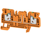 Weidmüller - Bloc de jonction SNAP IN sectionnable, Orange, 2,5mm², 2 points de connection
