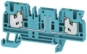 Weidmüller - Bloc de jonction SNAP IN sans couteau, Bleu, 2,5mm², 2 points de connection