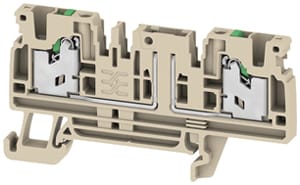 Weidmüller - Bloc de jonction SNAP IN sans couteau, Beige, 2,5mm², 2 points de connection