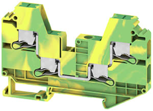 Weidmüller - Bloc de jonction SNAP IN, V/J, 6mm², 4 points de connection