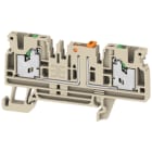 Weidmüller - Bloc de jonction SNAP IN sectionnable, Beige, 2,5mm², 2 points de connection