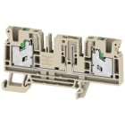 Weidmüller - Bloc de jonction SNAP IN sans couteau, Beige, 4mm², 2 points de connection