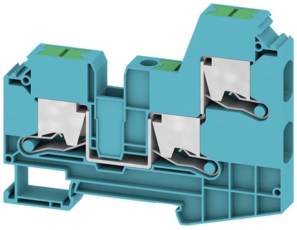 Weidmüller - Bloc de jonction SNAP IN, Bleu, 10mm², 3 points de connection