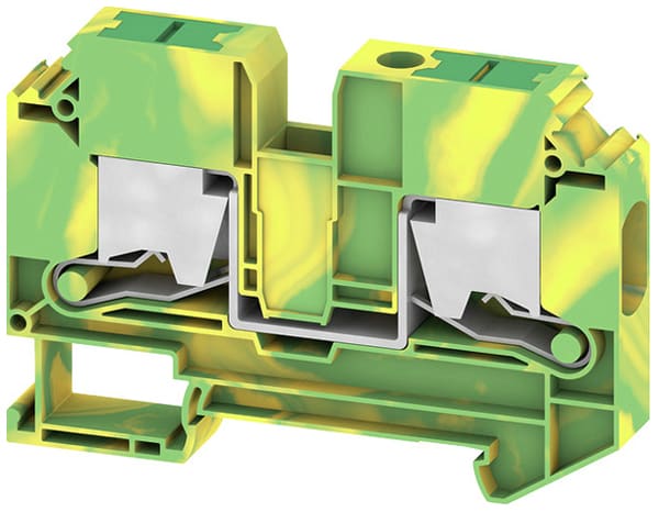 Weidmüller - Bloc de jonction SNAP IN, V/J, 10mm², 2 points de connection
