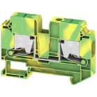 Weidmüller - Bloc de jonction SNAP IN, V/J, 10mm², 2 points de connection