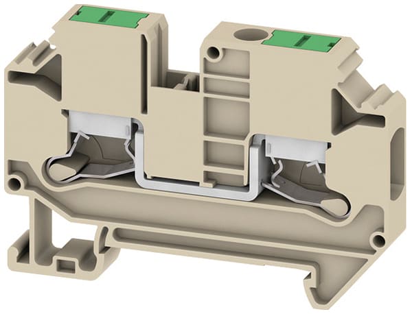 Weidmüller - Bloc de jonction SNAP IN, Beige, 6mm², 2 points de connection