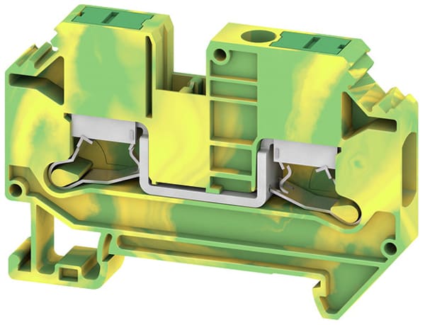 Weidmüller - Bloc de jonction SNAP IN, V/J, 6mm², 2 points de connection