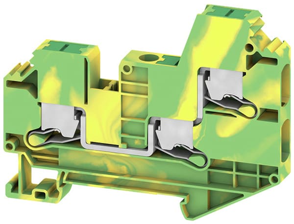 Weidmüller - Bloc de jonction SNAP IN, V/J, 6mm², 3 points de connection