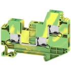 Weidmüller - Bloc de jonction SNAP IN, V/J, 6mm², 3 points de connection