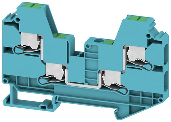 Weidmüller - Bloc de jonction SNAP IN, Bleu, 6mm², 4 points de connection