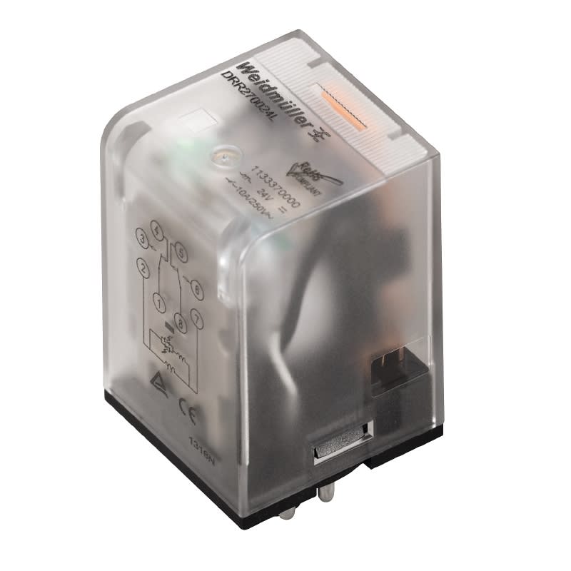 Weidmüller - DRR273110L - Relais & Opto-coupleurs Relais industriel, 110 V DC, LED verte, 2 I