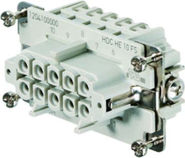 Weidmüller - HDC HE 24 MS W/O SCREW - CIE Connecteurs industriels étanches