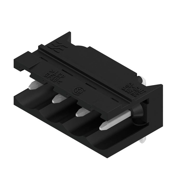 Weidmüller - SL-SMT 5.08HC/04/90V 3.2SN BK BX - Connecteurs pour CI pas < 5mm