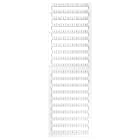 Weidmüller - Repérage de blocs de jonction, blanc, Pas en mm: 8.00, Caractères imprimés: Nomb