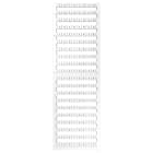 Weidmüller - Repérage de blocs de jonction, blanc, Pas en mm: 8.00, Caractères imprimés: Nomb