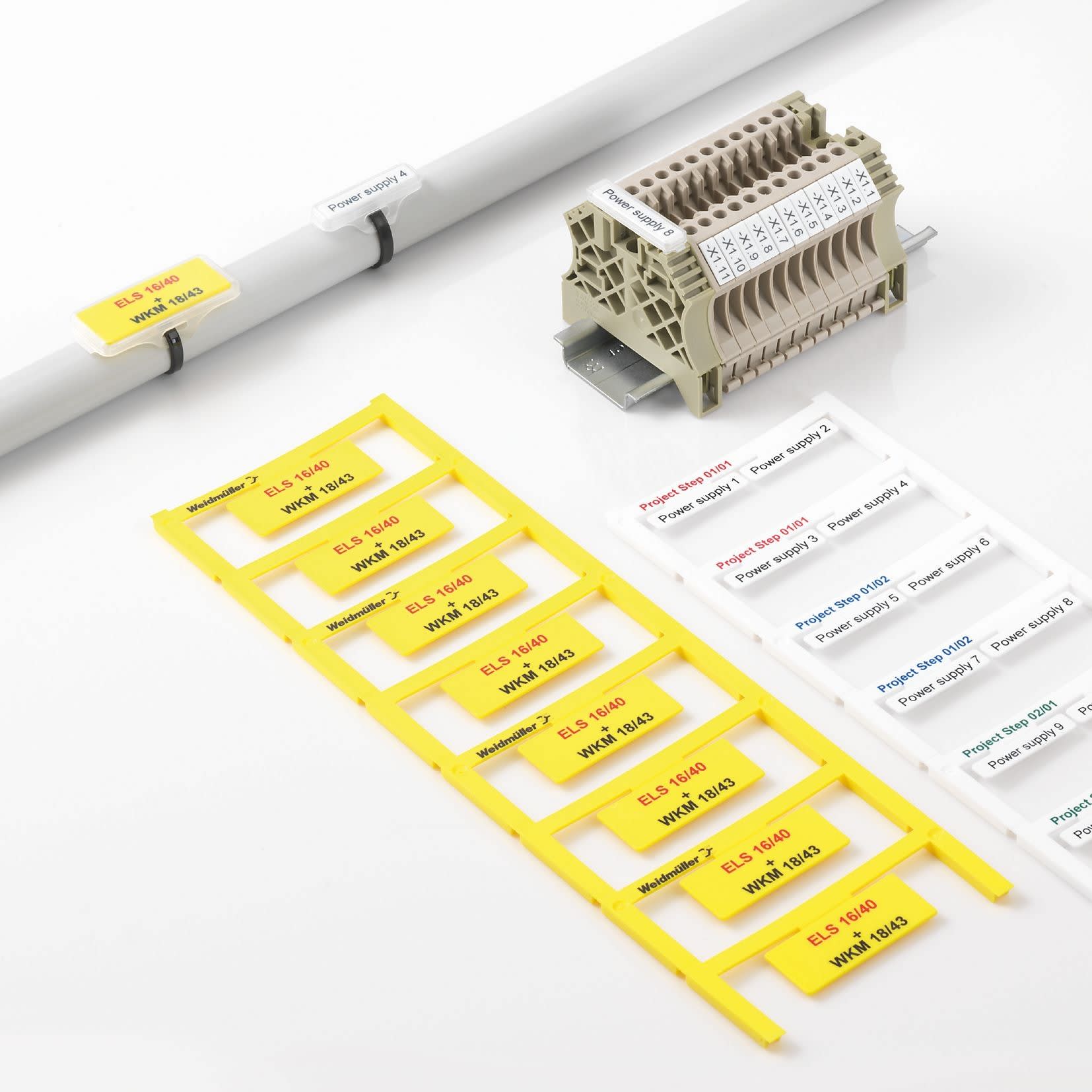 Weidmüller - Repérage de fils - impression spéciale à préciser (fichier .xlsx)