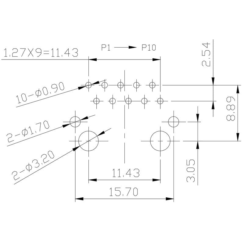 Weidmüller - RJ45MP R1D 3.3E4N RL - Connecteurs pour CI pas 5mm ou >