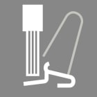 Weidmüller - F LV MPS 7S O - Molded part (plastic) F LV MPS 7S O Crochet de fixation d'un con