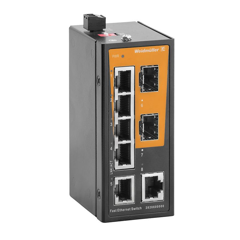 Weidmüller - Switch FE/GE non administrable, EcoLine B, PROFINET Classe A, 6xRJ45, 2xSFP