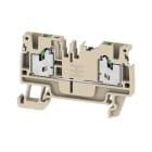 Weidmüller - Bloc de jonction SNAP IN, Beige, 2,5mm², 2 points de connection, repère vierge