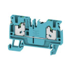 Weidmüller - Bloc de jonction SNAP IN, Bleu, 2,5mm², 2 points de connection, repère vierge