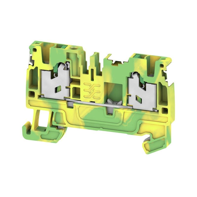 Weidmüller - Bloc de jonction SNAP IN, V/J, 2,5mm², 2 points de connection, repère vierge