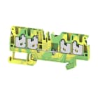 Weidmüller - Bloc de jonction SNAP IN, V/J, 2,5mm², 4 points de connection, repère vierge