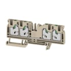 Weidmüller - Bloc de jonction SNAP IN, Beige, 4mm², 4 points de connection