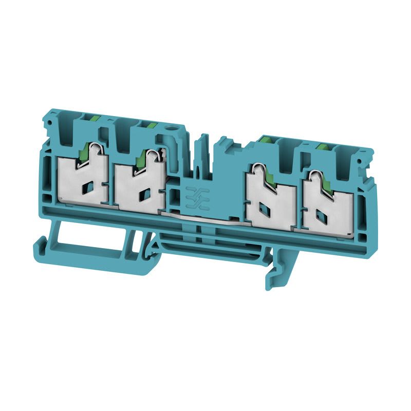 Weidmüller - Bloc de jonction SNAP IN, Bleu, 4mm², 4 points de connection