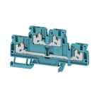 Weidmüller - Bloc de jonction SNAP IN double étage, Bleu, 2,5mm²