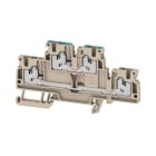 Weidmüller - Bloc de jonction SNAP IN double étage, Bleu et Beige, 2,5mm²