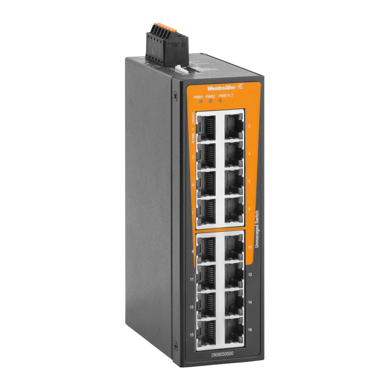 Weidmüller - Switch FE/GE non administrable, BasicLine B, PROFINET Classe A, 16xRJ45