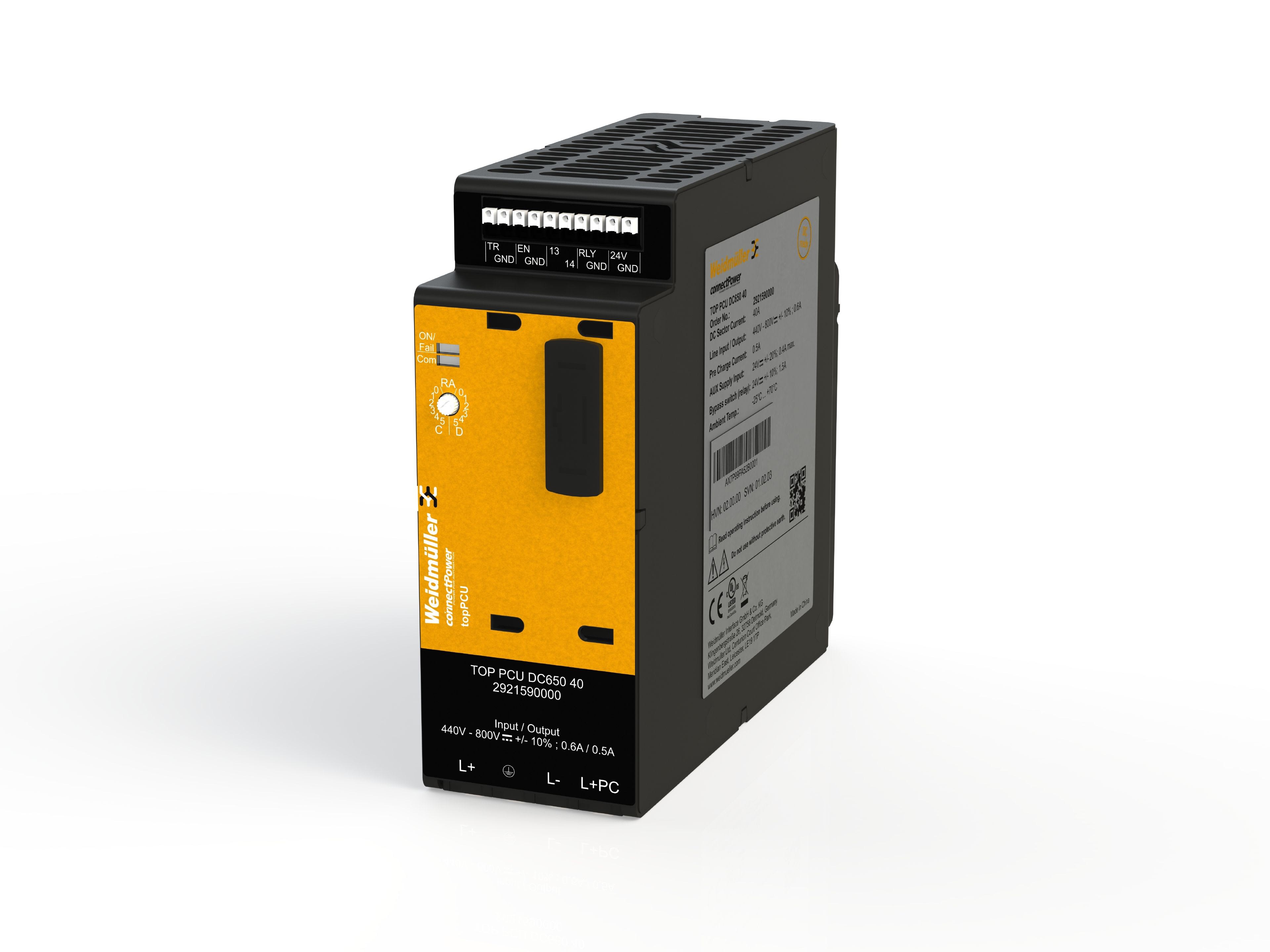 Weidmüller - Unité de précharge, 650VDC, avec communication optionnelle, 500A DC