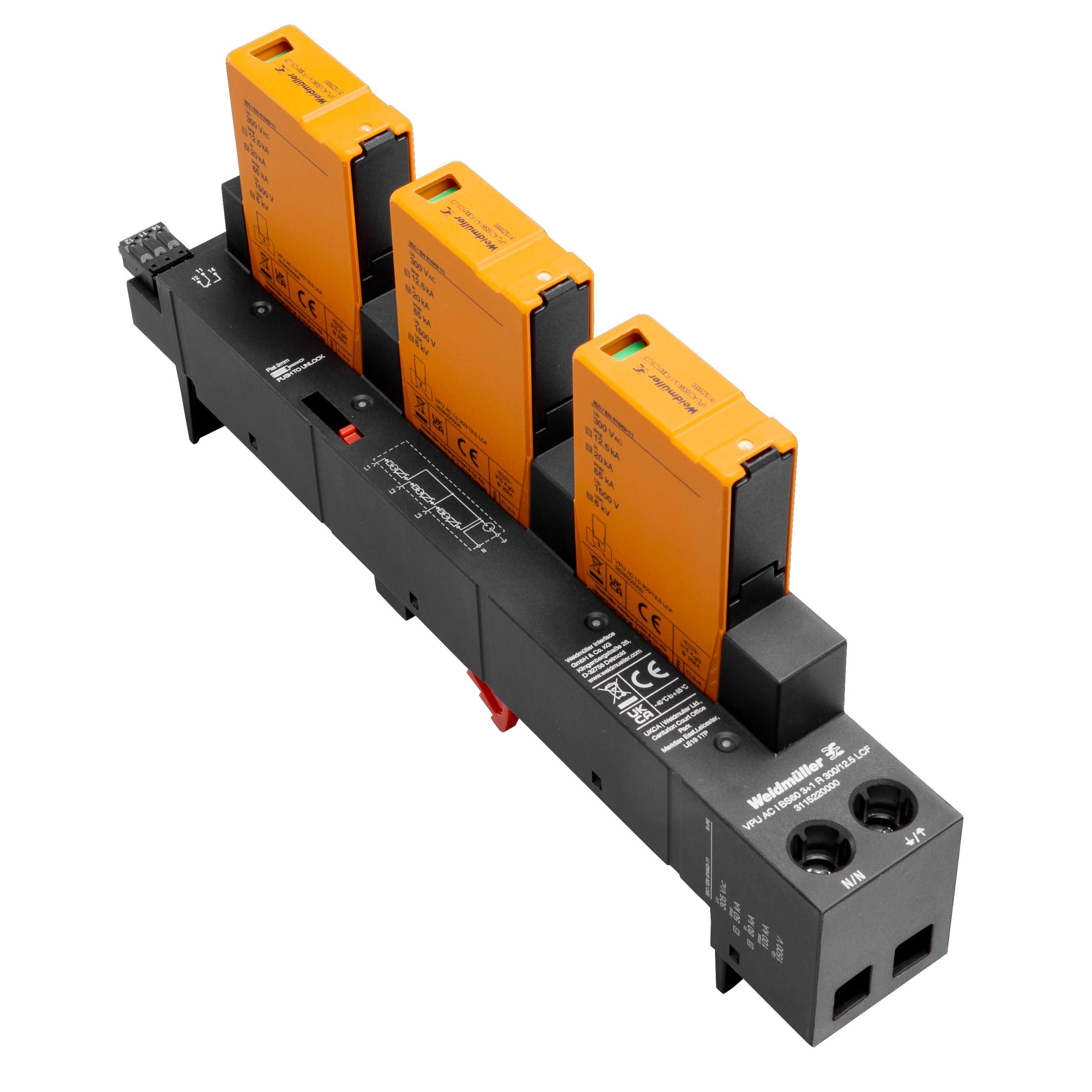 Weidmüller - VPU AC I BS60 3+1 R 300/12.5 - Produits Electroniques